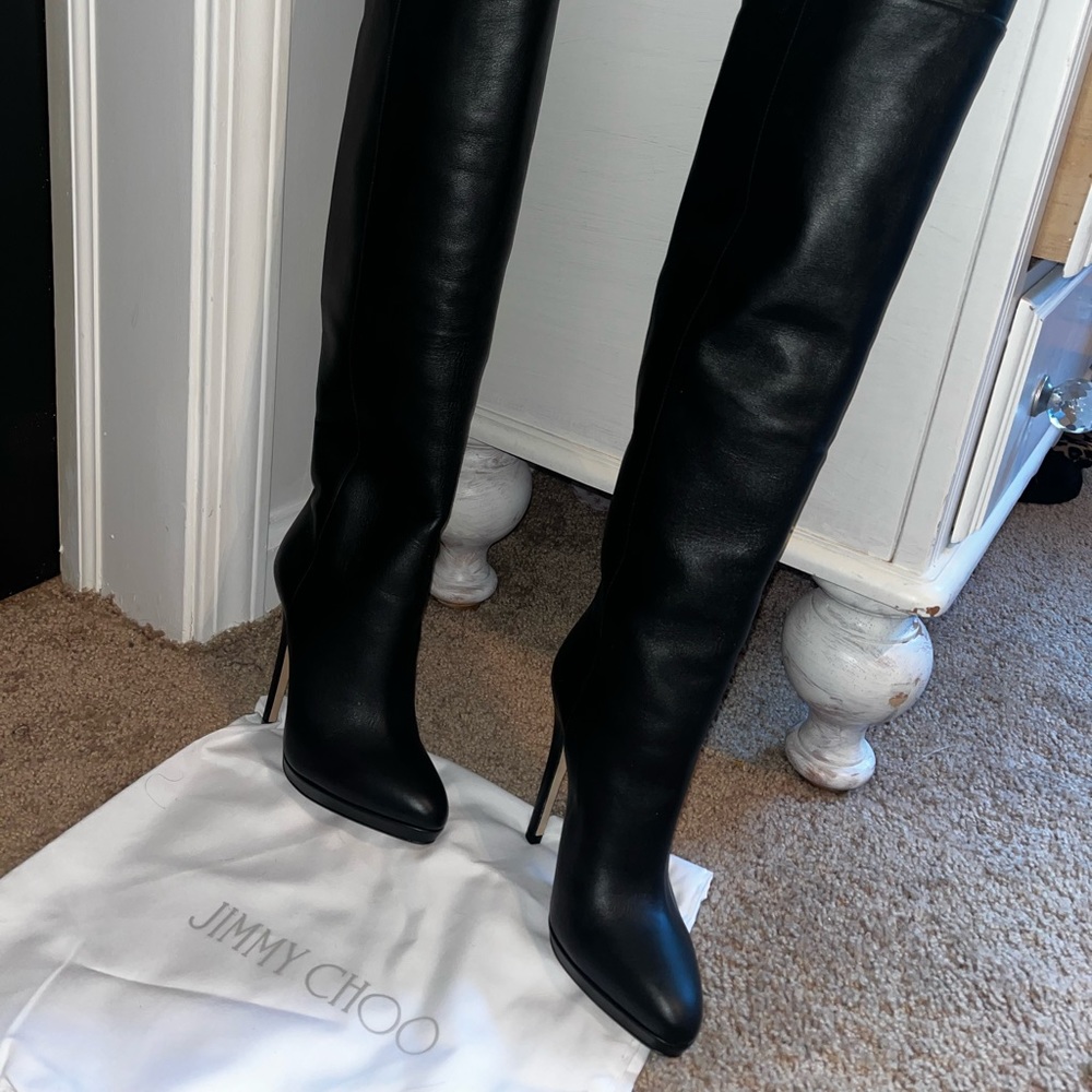 Jimmy Choo thigh high boots